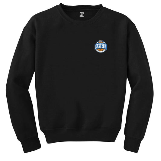 NBA Eastern Logo Siyah Sweatshirt - Zepplingiyim