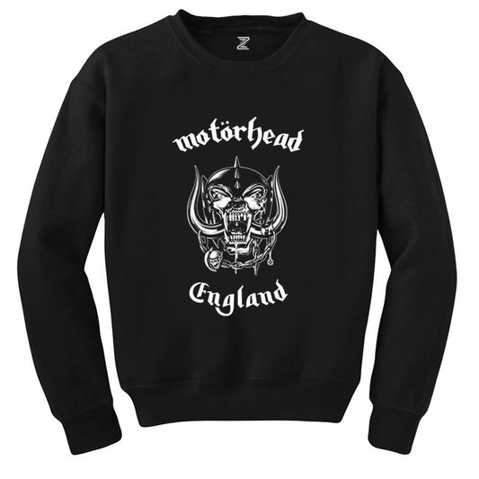 Motörhead England Siyah Sweatshirt - Zepplingiyim