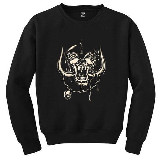 Motörhead Logo Siyah Sweatshirt - Zepplingiyim