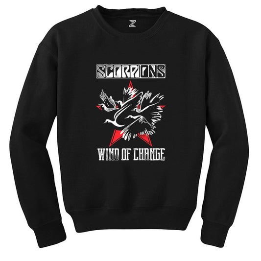 Scorpions Wind Of Change Siyah Sweatshirt - Zepplingiyim