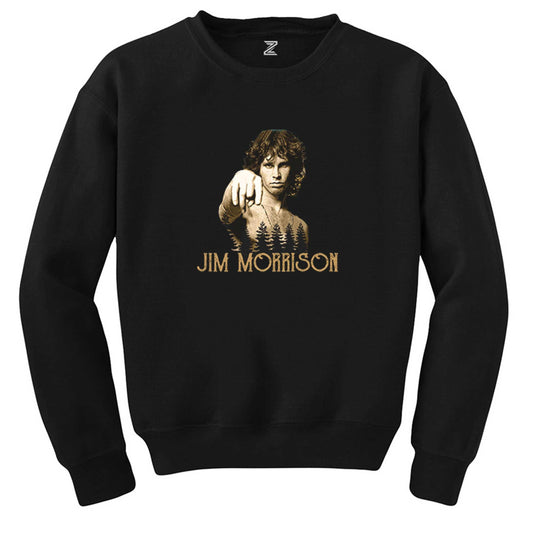 The Doors Jim Morrison Siyah Sweatshirt - Zepplingiyim