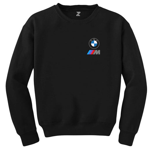 BMW Logo M Power Siyah Sweatshirt - Zepplingiyim