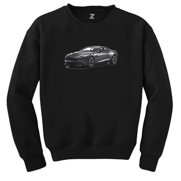 Aston Martin Vanquish Siyah Sweatshirt - Zepplingiyim