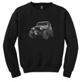 Jeep CJ Mahindra Siyah Sweatshirt - Zepplingiyim