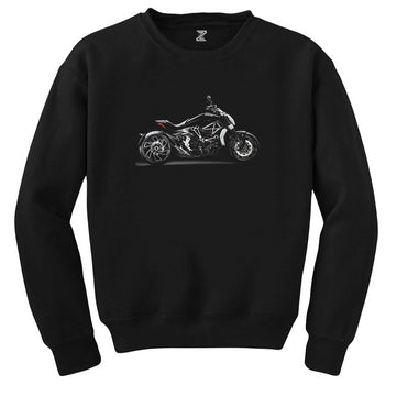 Ducati Diavel XDiavel Siyah Sweatshirt - Zepplingiyim
