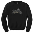 Ducati Monster Motosiklet Canavarı 821 Siyah Sweatshirt - Zepplingiyim