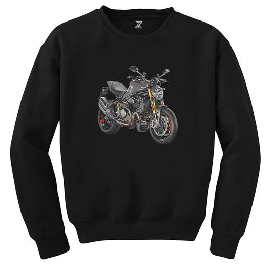 Ducati Multistrada 1200 Siyah Sweatshirt - Zepplingiyim