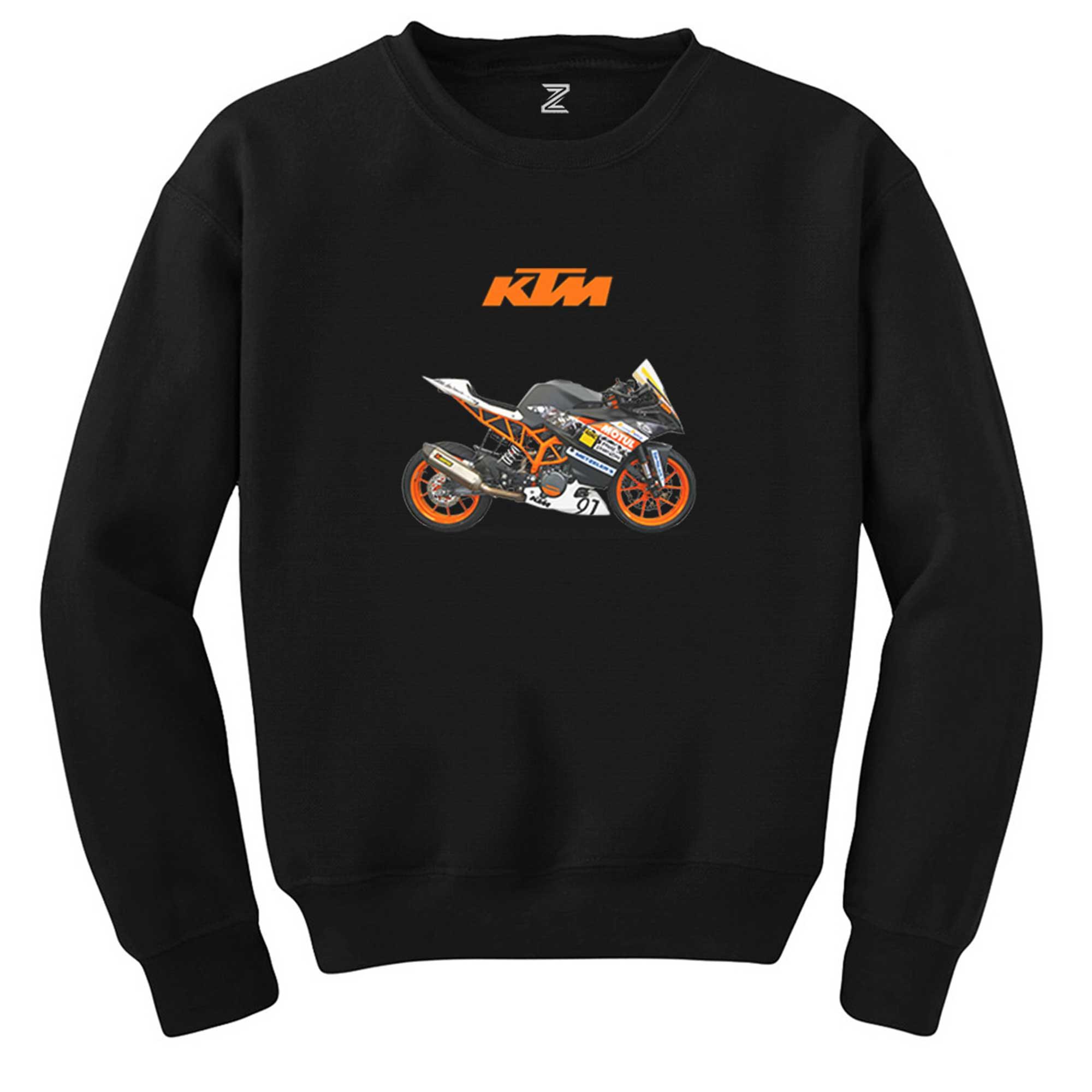 KTM RC 390 Siyah Sweatshirt - Zepplingiyim