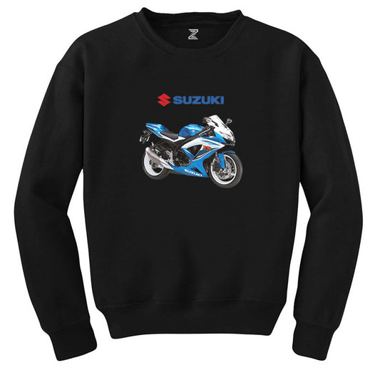 Suzuki GSX R600 Siyah Sweatshirt - Zepplingiyim