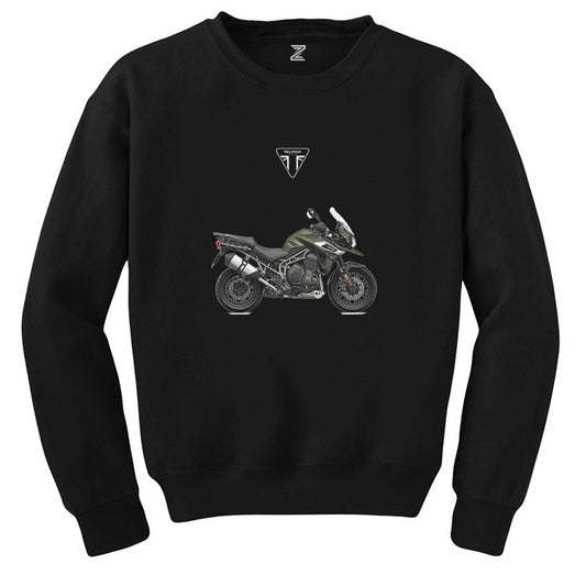 Triumph Tiger Explorer Siyah Sweatshirt - Zepplingiyim