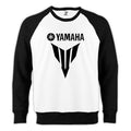 Yamaha MT07 Black Reglan Kol Beyaz Sweatshirt - Zepplingiyim