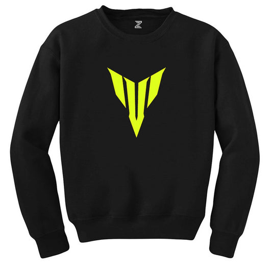 Yamaha Neon Logo Siyah Sweatshirt - Zepplingiyim