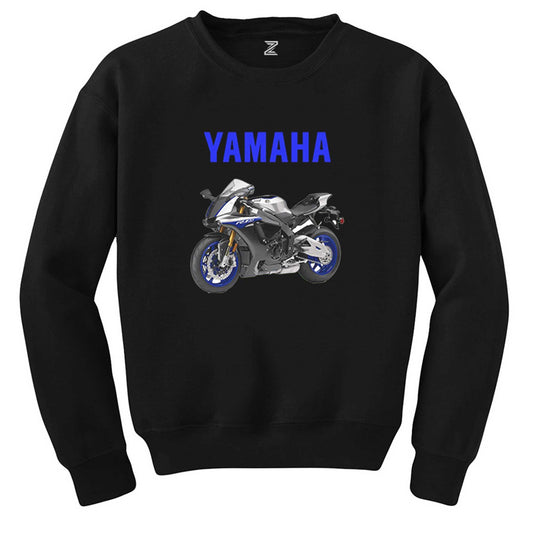 Yamaha Text R1M Siyah Sweatshirt - Zepplingiyim