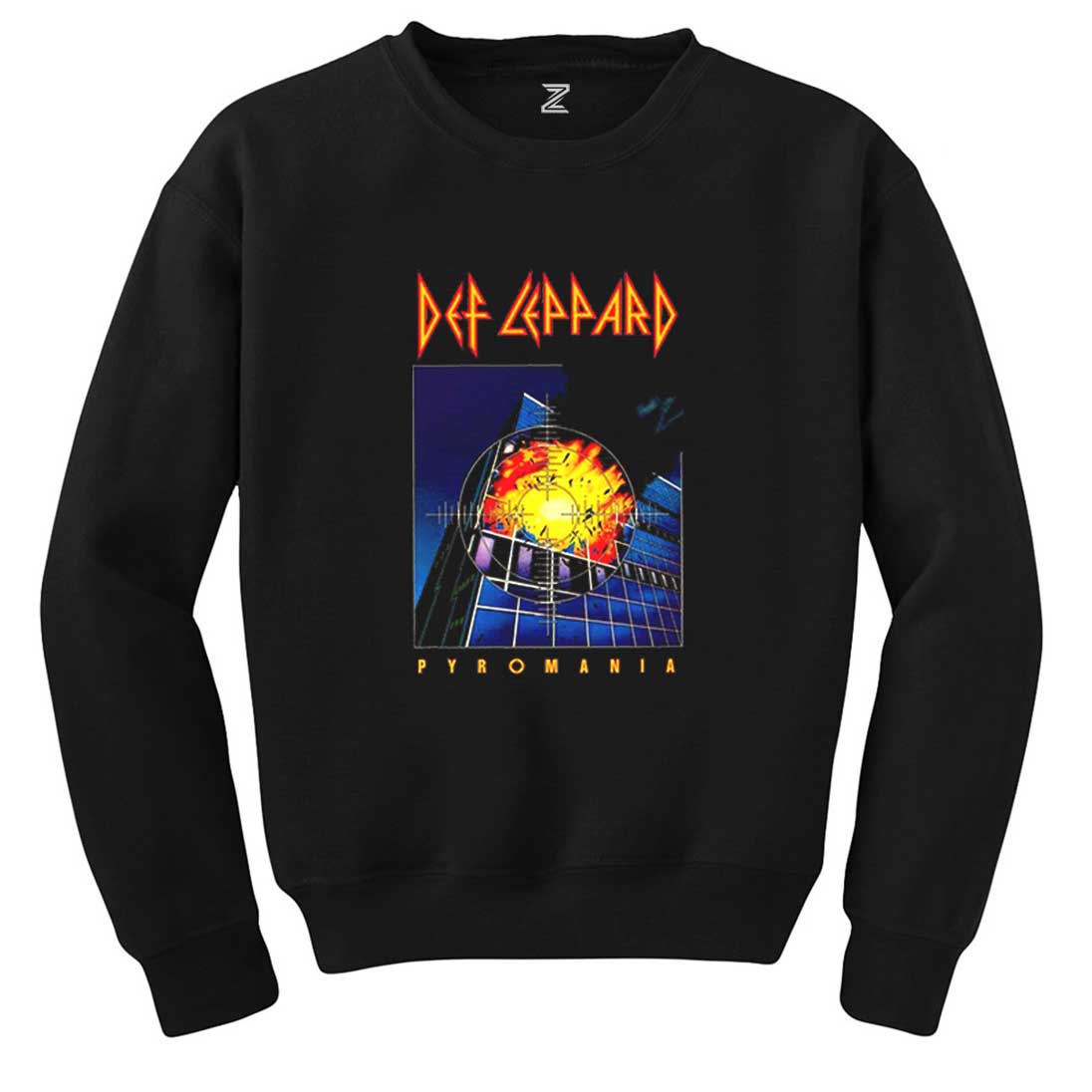 Def Leppard Pyromania Siyah Sweatshirt