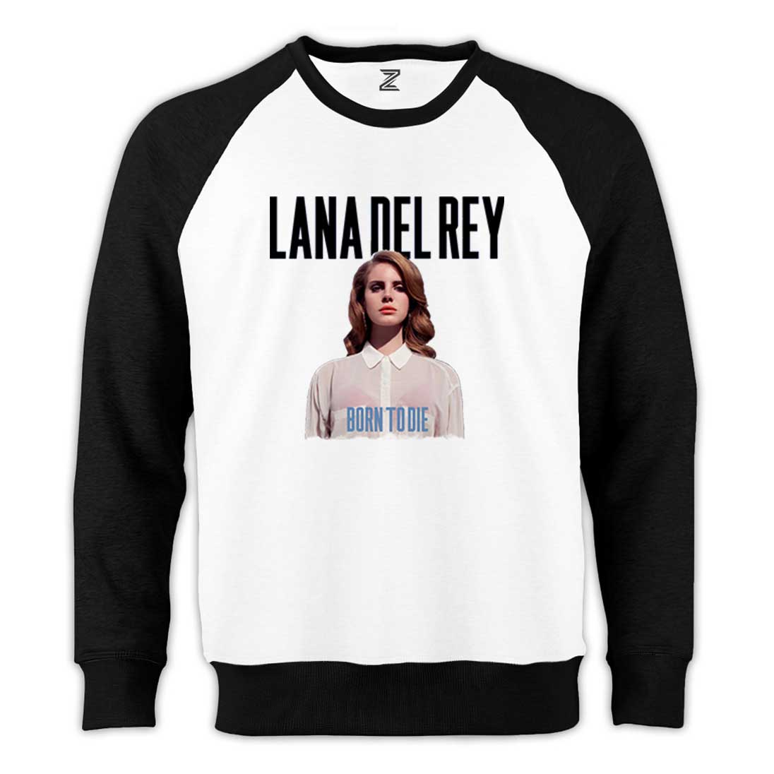 Lana Del Rey Born To Die Reglan Kol Beyaz Sweatshirt