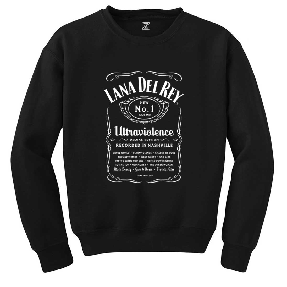 Lana Del Rey Ultraviolence Siyah Sweatshirt