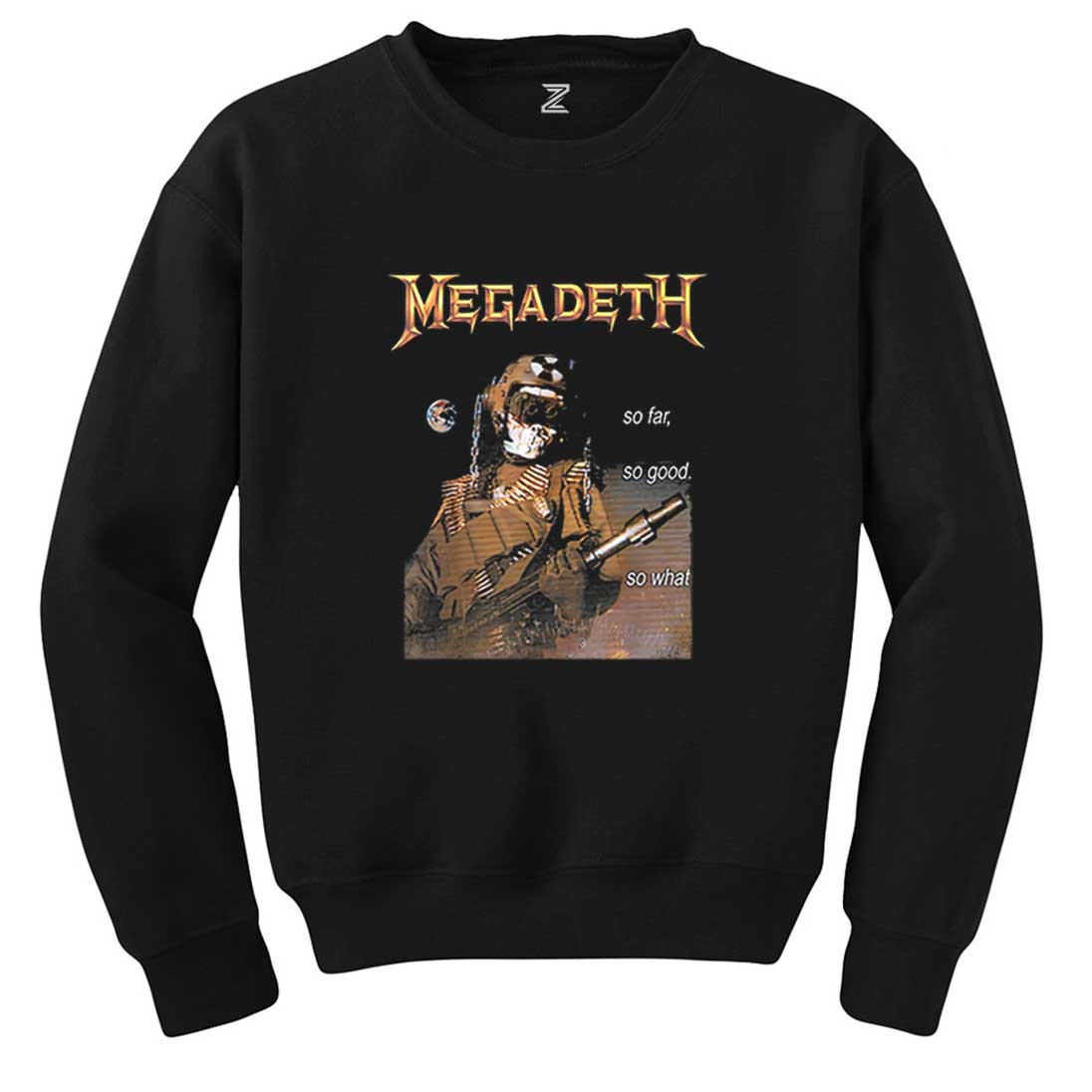 Megadeth So Far So Good Siyah Sweatshirt
