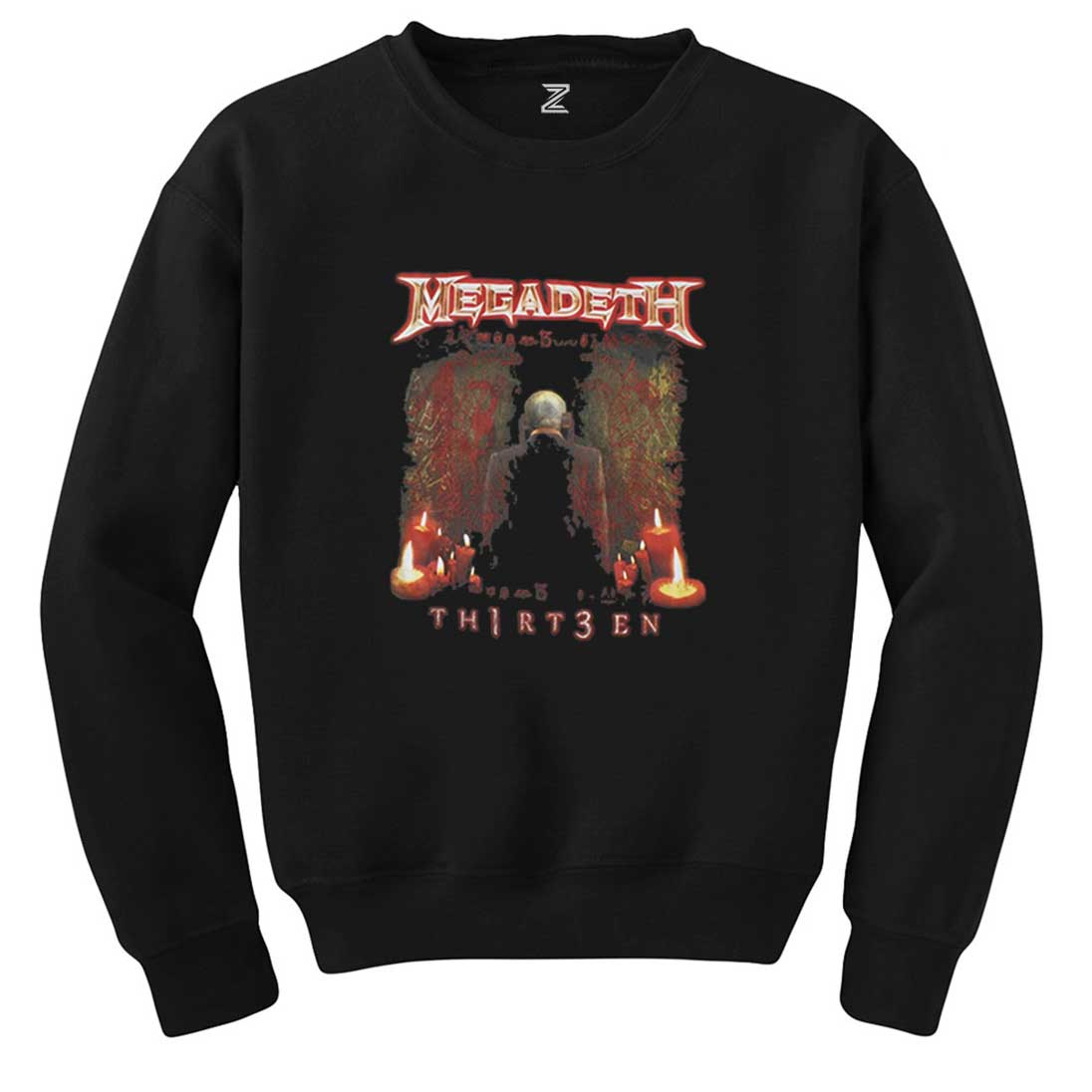 Megadeth Thirteen Siyah Sweatshirt