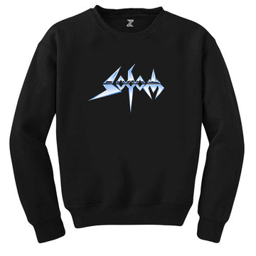 Sodom Logo Siyah Sweatshirt