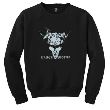 Venom Black Metal Silver Siyah Sweatshirt