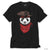 Panda Korsan Siyah Tişört