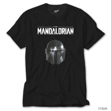 İndirimli The Mandalorian Helmet Siyah Tişört