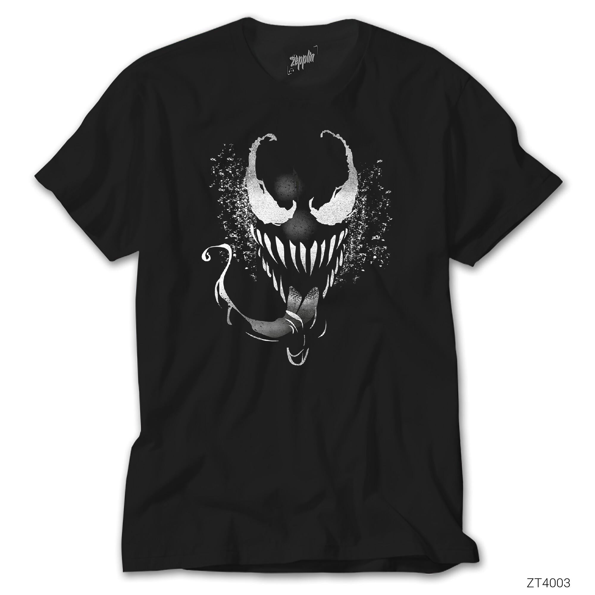 İndirimli Venom 2 Face Bw Siyah Tişört