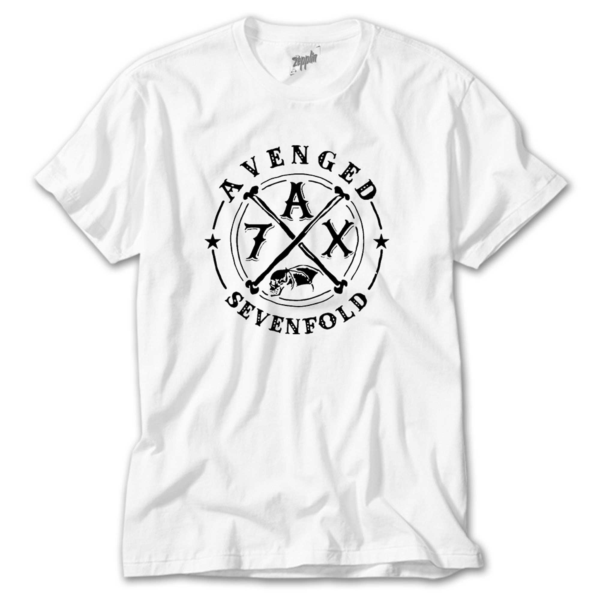 İndirimli Avenged Sevenfold Figure Beyaz Tişört